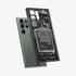 ACS05620 - Galaxy S23 Ultra Case Ultra Hybrid in zero one showing the back